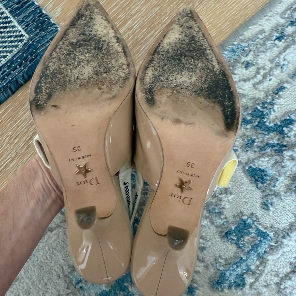 J’Adior Dior Nude Slingback Heels size 39! - Picture 5 of 5